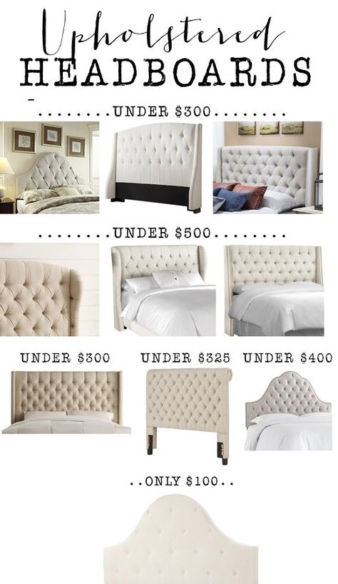 Friday Finds: Upholstered Headboards - House of Hargrove Upholstered Headboards Bedroom, Diy Headboard Ideas, Upholstered Headboards, Farmhouse Style Bedrooms, Headboard Ideas, Diy Headboard, Bedroom Bed Design, Headboard Designs, Bedroom Headboard