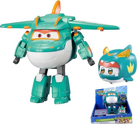 Amazon.com: Super Wings - 5" Transforming Tino Dinosaur Airplane Robot Toys Action Figure, Season 6 New Character, Plane & Robot to Dinosaur in 10 Steps, Dinosaur Toy for Preschool Play : Toys & Games Preschool Play, Super Wings, Baby Bath Time, New Character, Robot Toy, Dinosaur Toys, Play Toys, Baby Bath, Bath Time