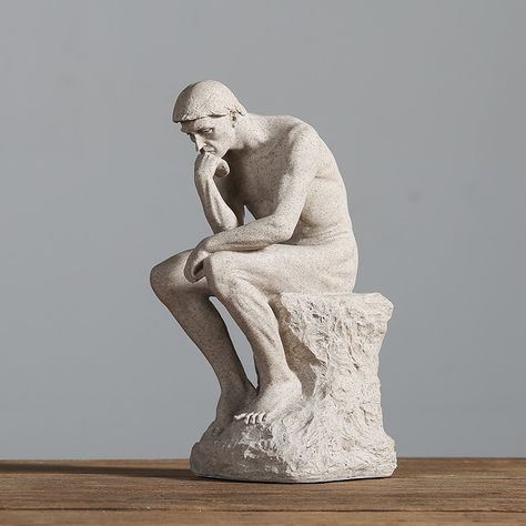 Abstract Sculpture Statue Ornament The Thinker Office Desk Decoration Accessory Modern Art Resin Decoration Craft The Thinker Statue, Office Desk Decoration, Resin Decoration, The Thinker, Rennaissance Art, Nordic Wall Art, Desk Decoration, Art Resin, Portrait Sculpture