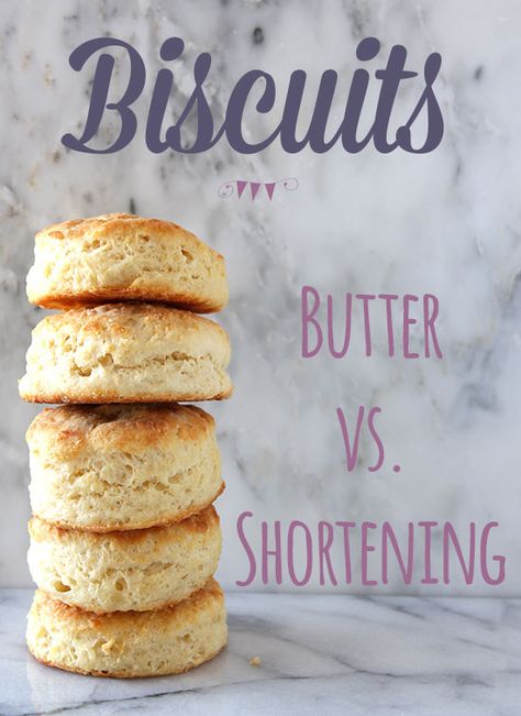 Shortening will give you flaky texture but butter provides that rich flavor :-) Good to know! Shortening Biscuits, Biscuit Recipe Shortening, Savory Sandwiches, Biscuits Butter, Baking Powder Biscuits, Flour Biscuits, Make Biscuits, Buttermilk Biscuit, Handle The Heat