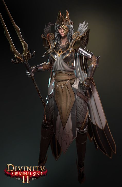 ArtStation - Malady Divinity Original Sin 2 , Alena Dubrovina Divinity Original Sin 2, 2 Hairstyles, Divinity Original Sin, Half Elf, Half Demon, Art Games, An Elf, Character Design Male, 3d Characters