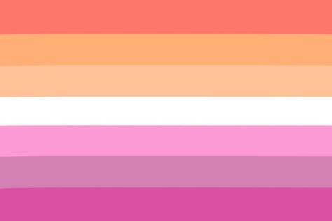 Desaturated Pride Flag, Pastel Lesbian Flag, Soft Lesbian Flag, Soft Pride Flags, Lesbian Flags, Sunset Flag, Lesbian Pride Flag, Lgbtq Flags, Lgbt Flag