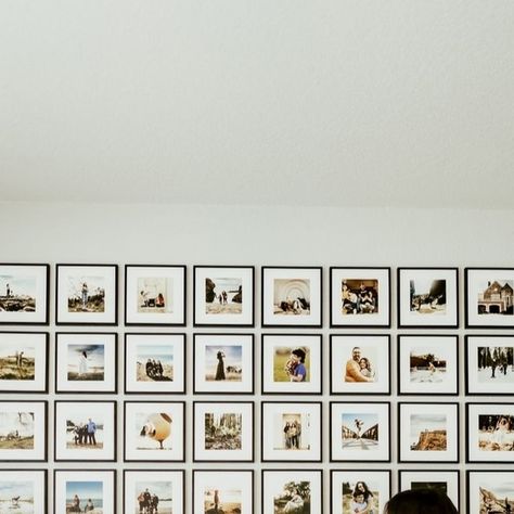 Mixtiles on Instagram: "Gallery walls aren't just photos, they're moments captured in time. If you've been looking for a way to display a bunch of photos at once, our 8x8 frames are for you ❤️  Comment "FRAMES" below and we'll send you a link to these specific frames!" Grid Gallery Wall, 8x8 Frame, Gallery Walls, Small Frame, You've Been, In Time, Gallery Wall, In This Moment, Frame