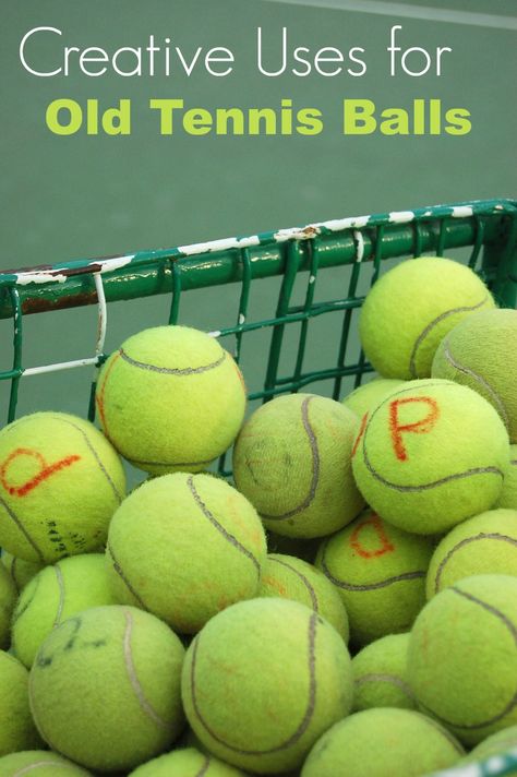 Wondering how to reuse tennis balls when they get old? Here are a few creative uses for old tennis balls that may help you use them again and again! Tennis Ball Crafts, Tennis Crafts, Thala Dhoni, Tennis Party Decorations, Ball Image, Creative Life Hacks, Candy Grams, Tennis Party, How To Recycle