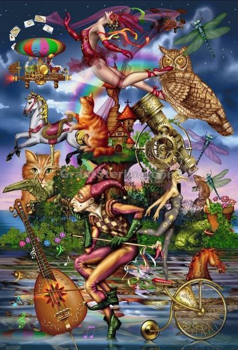 fantasy Ciro Marchetti, Wow Art, Arte Fantasy, Whimsical Art, Surreal Art, Mosaic Crafts, Painting Kits, Fantasy World, Mosaic Art