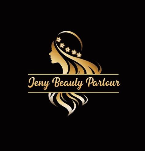 Beauty Parlour Logo, Parlour Design, Beauty Shop Decor, Makeup Logo Design, Beauty Salon Posters, Gold Design Background, Skincare Logo, Black And White Instagram, Salon Logo Design