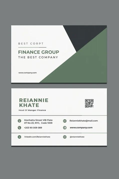 Corporate Name Card Design, Finance Business Card Design, Professional Card Design, Business Card Design Corporate, Financial Business Card, Best Visiting Card Design, Visitcard Ideas, Finance Business Card, Business Card Corporate