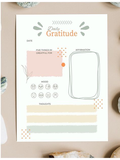 Printable gratitude planner, Positivity journal printable, Journal prompts printable, Daily gratitude, Gratitude journal, Printable journal Gratitude Planner Ideas, Gratitude Journal Layout Design, Gratitude Journal Template Ideas, Gratitude Journal Ideas Notebooks, Grateful Journal Ideas, Gratitude Journal Layout, Survival Journal, Journal Starters, Gratitude Journal Ideas Creative