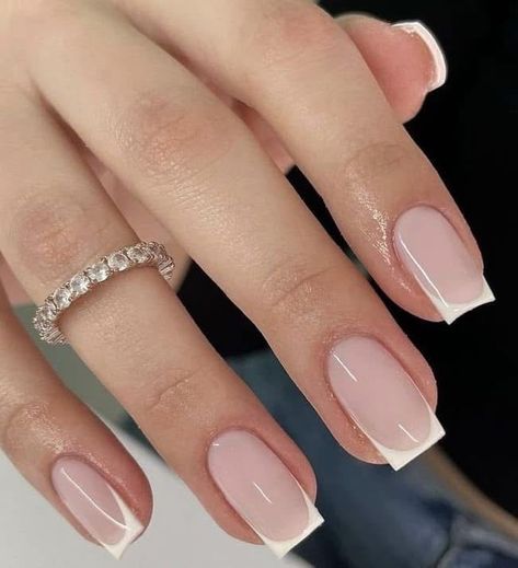 Pageant Nails, French Manicure Nails, Short Square Nails, Casual Nails, Classy Nails, Chic Nails, Creative Nails, Best Acrylic Nails, Square Nails