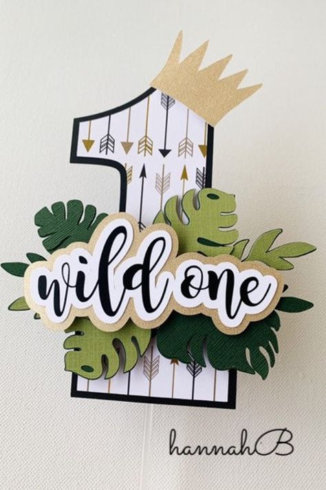 Wild One Tshirts, Diy Wild One Birthday Decorations, Lumberjack Cake Topper, Jungle Cake Topper, Safari Cake Topper, Wild One Cake Topper, Topper Safari, Wild One Cake, Wild One First Birthday