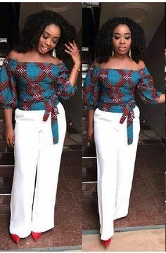 African Tops For Women, African Blouses, African Chic, African Tops, African Designers, African Print Tops, Ankara Tops, Ghanaian Fashion, African Dresses Modern