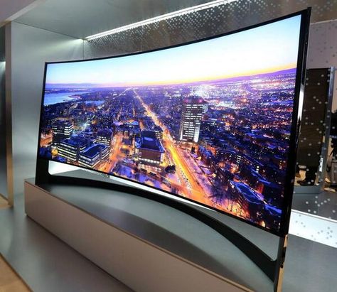 #CES2014 Round-up: Curved UHD, Bendable, and 105″ TVs Samsung Television Tv Set Up, Curved Tvs, Uhd Tv, Camera Digital, Samsung Products, Tech Toys, Samsung Tv, Samsung Tvs, Home Cinemas