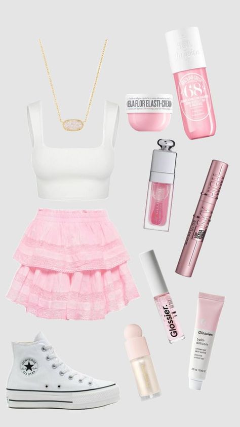 Shuffle Fits, Preppy Outfits Aesthetic, Preppy Essentials, Preppy Outfits For School, Preppy Inspiration, Preppy Summer Outfits, Preppy Pink, Casual Preppy Outfits, Preppy Girl