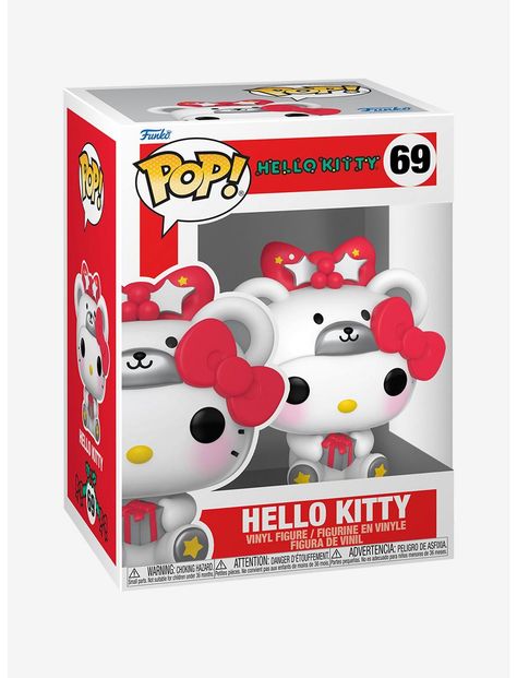 Funko Sanrio Pop! Hello Kitty (With Present) Vinyl Figure | Hot Topic Scary Funko Pop, Hello Kitty Pop Figures, What To Get Your Older Sister For Christmas, Cute Funko Pops, Sanrio Funko Pop, Hello Kitty Funko Pop, Hello Kitty Finds, Sanrio Products, Sanrio Things