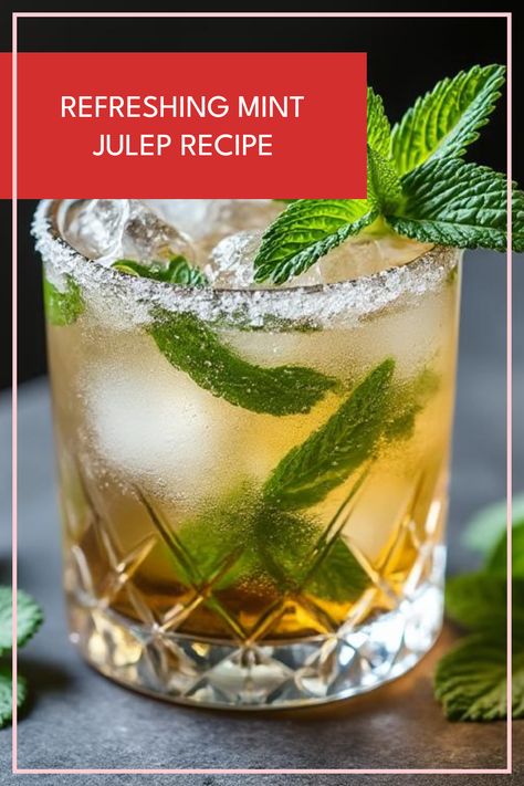 Sip back and enjoy the classic Mint Julep, the quintessential bourbon cocktail that’s takes you straight to a Kentucky derby! This easy recipe combines fresh mint, bourbon, and a hint of sweetness for a deliciously refreshing drink. Perfect for gatherings under the sun or evenings on the porch, the Mint Julep isn't just a drink; it’s a celebration in a glass. Whether you're new to cocktail-making or a seasoned enthusiast, follow this guide to whip up the best Mint Julep that you’ll crave again and again! Paper Plane Cocktail, Amaretto Sour Cocktail, Rye Cocktails, Sazerac Cocktail, Mint Julep Cocktail, Julep Recipe, Bourbon Sour, Mint Julep Recipe, Light Cocktails