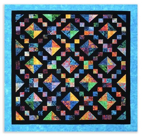 Jewel Box Pattern – Jordan Fabrics Jewel Box Quilt, Amish Quilt Patterns, Jordan Fabrics, Free Quilt Tutorials, Box Video, Charm Squares, Stained Glass Quilt, Nancy Zieman, Jacob's Ladder