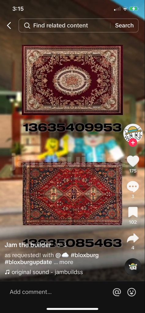 Bloxburg Victorian Furniture, Custom Rug Decals Bloxburg, Bloxburg Christmas Rug Decal Codes, Carpet Code Bloxburg, Bloxburg Vintage Rug Decal, Rugs Decal Codes, Roblox Carpet Id Codes, Roblox Decals Rug, Rug Roblox Codes