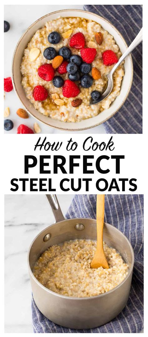 Steel Cut Oats | How to Cook the Perfect Bowl Steel Cut Oatmeal Recipes, Apple And Banana, Peanut Butter Apple, Steel Cut Oats Recipe, Steel Cut Oatmeal, High In Fiber, Oatmeal Recipe, Steel Cut Oats, Oats Recipes