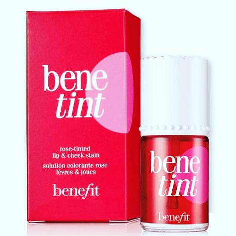 Benefit Bene Tint Rose Tinted Lip And Cheek Stain, 0.4 Ounce Benefit Benetint Rose Tinted Lip & Cheek Stain Benefit's Benetint is a cult classic rose-tinted lip and cheek stain that provides a sheer, natural flush of color that lasts for hours. Originally created in the 1970s for an exotic dancer, this kiss-proof and water-proof formula is loved by celebrities, makeup artists, and beauty enthusiasts worldwide. Key Features: • Sheer, buildable color that flatters all skin tones • Long-lasting,... Flora Tint, Bene Tint, Celebrities Makeup, Benefit Benetint, Lip And Cheek Stain, Cheek Blush, Cheek Stain, Makeup Stuff, List Ideas