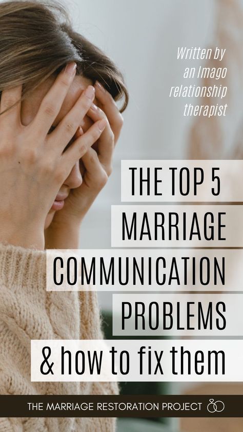 Is your inability to communicate effectively with your partner making you feel unheard, not cared for, and/or unloved? The bad news is that communication problems can have a devastating, even fatal impact on a marriage. The good news is that with the right tools you can fix your communication problems, and communication issues are one of the easiest marriage problems to fix. These are the 5 biggest communication mistakes of married couples and their solutions! | Marriage counseling Imago Therapy, Long Distance Relationship Problems, Relationship Advice Questions, Marriage Communication, Communication Issues, Marriage Restoration, Communication In Marriage, Marriage Issues, Marital Problems