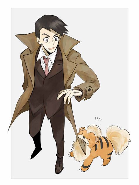 Looker Pokemon Fanart, Pokemon Professors, Looker Pokemon, Gotta Catch Them All, Dragon Trainer, Pokemon Funny, Pokemon Teams, Catch Em All, My Pokemon