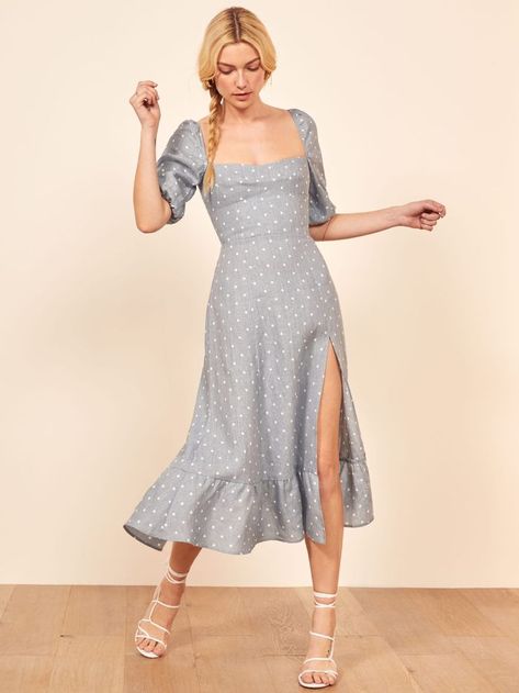 Reformation Belgium Dress in Dewdrop Linen Sundress, Best Summer Dresses, Reformation Dress, Reformation Dresses, Moda Vintage, Mode Inspo, Inspired Outfits, Mode Vintage, Mode Inspiration