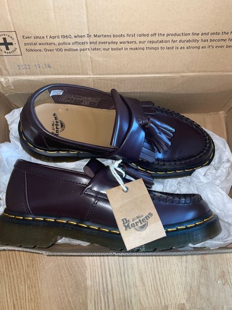 loafers streetwear street shoes Dr. martens leather burgundy Doc Martens Adrian Loafers, Adrian Loafers, Sneakerhead Room, Vintage Mens Fashion, Men Stylish Dress, Guys Clothing Styles, Shoe Inspo, Doc Martens, Penny Loafers