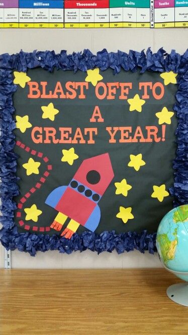 Welcome Back Bulletin Boards, Star Bulletin Boards, Space Bulletin Boards, Motivational Bulletin Boards, School Wide Themes, Space Theme Classroom, Bulletin Boards Theme, Growth Mindset Classroom, Space Classroom