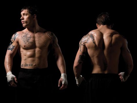 Mr Hardy again... :) Tom Hardy Body, Tom Hardy Workout, Tom Hardy Warrior, Tom Hardy Bane, Warrior Movie, Best Shoulder Workout, Men With Tattoos, Warrior Workout, Best Chest Workout