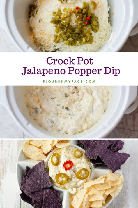 Pepper Dip Recipe, Popper Dip Recipe, Jalapeno Popper Dip Recipe, Crock Pot Dips, Jalapeno Popper Dip, Crockpot Appetizers, Popper Dip, Stuffed Pepper Dip, Crock Pot Recipes