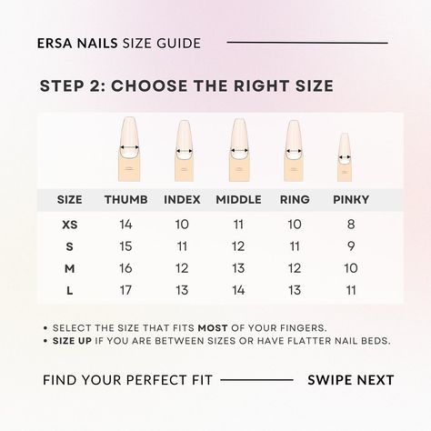 🎀HOW TO FIND YOUR PRESS-ON SIZE🎀 ⋅˚₊‧ 𐙚 ‧₊˚ ⋅ Just like clothing, our handmade press-on nails come in different sizes (from XS - L) and shape. Learn how to measure your size and get the best fit! 📏✨💅🏻 DM us if you need help with sizes or need custom sizing. We can also customize the shape and length of our designs per request. 🫧🪄 Start your elevated press-on journey with us 💅🏻💗 Link in bio to shop 🛒🔗 *complete instructions are also on the site* #nailinspo #nailtrends #pressons #pressonna... Art Wishlist, Baby Wise, Nails Designer, How To Measure Yourself, How To Measure, The Shape, Nail Trends, Press On Nails, Custom Sizing