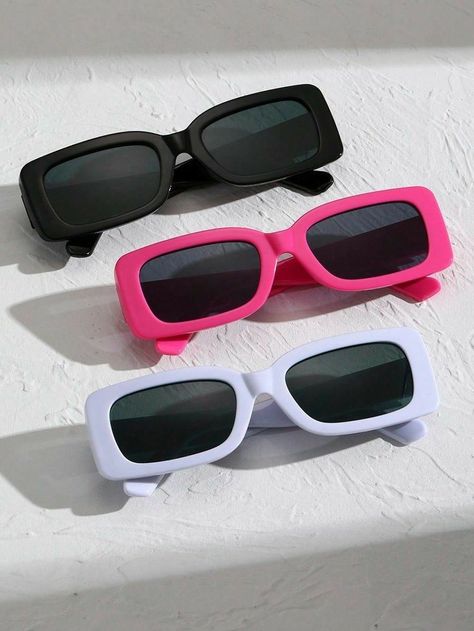 Lentes Cool Sunglasses Aesthetic, Shein Sunglasses, Stylish Glasses For Women, Aesthetic Sunglasses, Pretty Sunglasses, Y2k Glasses, Classy Glasses, Fancy Glasses, Funky Glasses