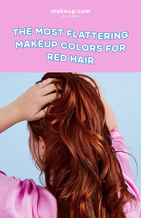 Best Makeup for Red Hair Purple Eyeshadow Red Lipstick, Redhead Makeup Brown Eyes, Make Up For Red Hair Girl, Makeup For Hazel Eyes And Red Hair, Lipstick For Red Hair, Red Hair Eye Makeup, Red Hair Brown Eyes Makeup, Red Hair Makeup Looks, Best Colors For Redheads To Wear