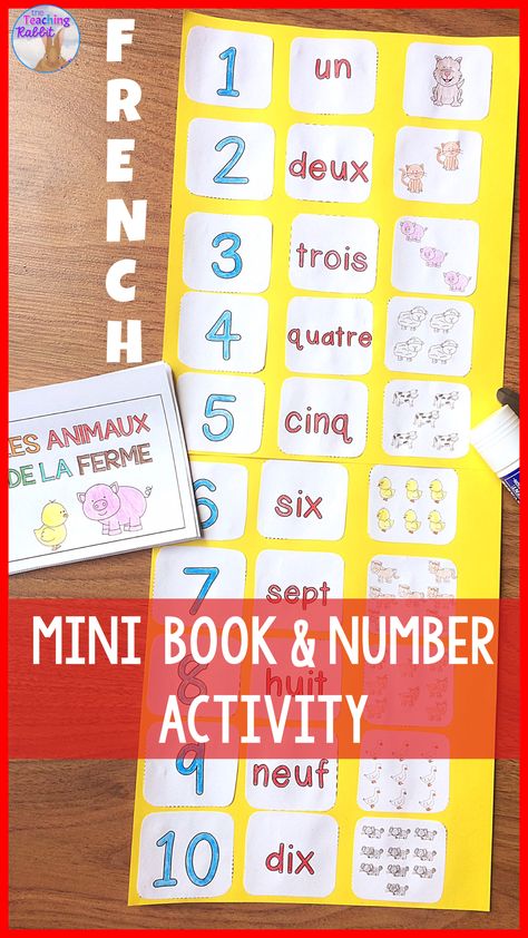 French Numbers Activities, Kindergarten French, French Interactive Notebooks, Number Games For Kids, France For Kids, French Immersion Kindergarten, Teaching French Immersion, French Numbers, Kindergarten Colors