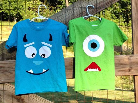 Monster shirts-CHILDREN SIZES by TheCricketsCorner on Etsy Monsters Inc Halloween Costumes, Sully And Mike, Monsters Inc Halloween, 9 Month Old Baby, Diy Toddler, Toddler Halloween Costumes, Toddler Halloween, Family Costumes, Family Halloween Costumes