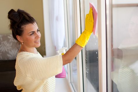 Spring Clean out. Young woman washing windows in the flat #Sponsored , #Ad, #AD, #Clean, #windows, #flat, #Young Domestic Cleaning, Move Out Cleaning, Fall Cleaning, Washing Windows, House Cleaning Services, Household Chores, Cleaning Schedule, Good Housekeeping, Window Cleaner