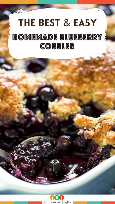 Whip up this Easy Homemade Blueberry Cobbler for a burst of juicy, sweet flavors topped with a golden, fluffy crust. Perfect for family gatherings or a cozy night in, this cobbler combines fresh or frozen blueberries with a simple, delicious topping. Ready to impress with a classic dessert that's as easy to make as it is satisfying? Click to view the full recipe and bake a blueberry cobbler that everyone will love! Homemade Blueberry Cobbler, Blueberry Crunch, Blueberry Cobbler Recipe, Easy Blueberry Cobbler, Blueberry Desserts Recipes, Blueberry Cobbler Recipes, Cobbler Recipes Easy, Desserts Thanksgiving, Cobbler Topping