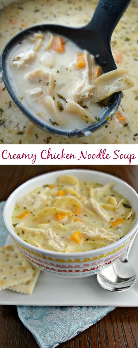 The Cooking Actress: Creamy Chicken Noodle Soup Soup With Evaporated Milk, Healthy Chicken Noodle Soup, Chicken Noodle Soup Recipe Homemade, Creamy Chicken Noodle, Creamy Chicken Noodle Soup, Chicken Noodle Casserole, Paleo Chicken Recipes, Chili Soup, Healthy Comfort