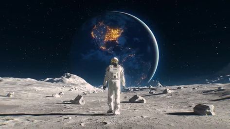 4K Moon Walk Sci-Fi Space VJ Loop Trippy Music, Live Wallpaper For Pc, Astronaut Wallpaper, Moon Walk, Space Backgrounds, Wallpaper Animes, Man On The Moon, In Another Life, Animated Images