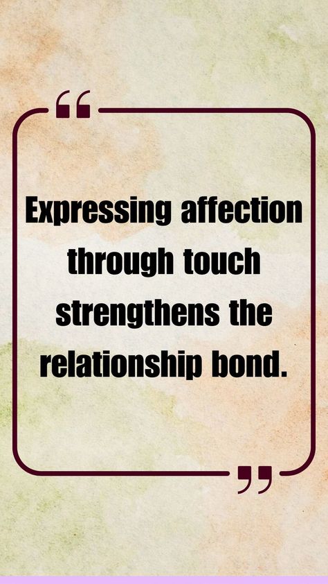 Affectionate Touch in Love Physical Affection Quotes, Space In Relationships, Physical Affection, Affection Quotes, Love Connection, Alone Time, Safe Haven, Deep Love, Emotional Connection