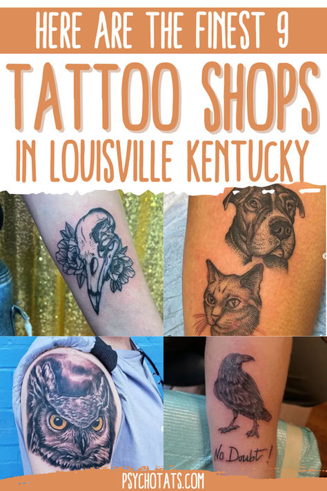 tattoo shops in louisville kentucky Louisville Tattoo Ideas, Kentucky Inspired Tattoos, Louisville Tattoo, Kentucky Outline Tattoo, University Of Kentucky Cricut, Classic Americana, Piercing Shop, Tattoo Aftercare, Incredible Tattoos