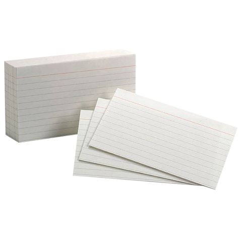 Note Card Template, Oxford White, Math Review, Index Cards, Pack Of Cards, Study Notes, School Items, Note Taking, Classic Blue