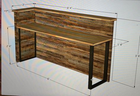 Reception Desk Diy, Wood Reception, Wood Reception Desk, Reception Desk Design, Shop Desk, Counter Design, Coffee Shop Design, Cafe Interior Design, Desk Top