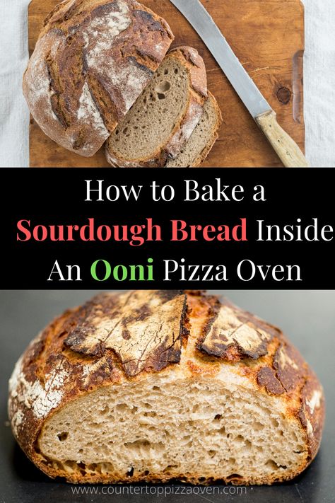 Dutch Oven Sourdough Bread Recipe, Ooni Recipes, Dutch Oven Sourdough Bread, Dutch Oven Sourdough, Pizza Oven Recipes Wood Fired, Outdoor Pizza Oven Recipes, Simple Sourdough Bread, Blackstone Pizza, Ooni Pizza Oven