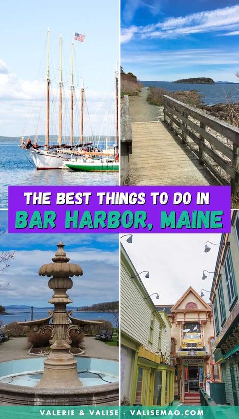 Planning to visit Bar Harbor, Maine? Here are the best things to do in Bar Harbor, including Acadia National Park and other hikes. You'll also find a list of great restaurants including where to find lobster and blueberry food. Things To Do Bar Harbor Maine, Bar Harbor Maine Things To Do, Bar Harbor Restaurants, Blueberry Food, Hawaii Mountains, Alaska Travel Guide, Bar Harbor Maine, Maine Vacation, Mount Desert Island