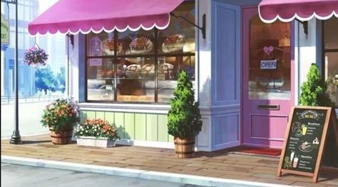 Maid Cafe Background, Gacha Cafe Background, Anime Backgrounds Cafe, Gacha Backgrounds Outside, Greenscreen Ideas, Episode Interactive Backgrounds, Anime Studio, Episode Backgrounds, Seni Dan Kraf