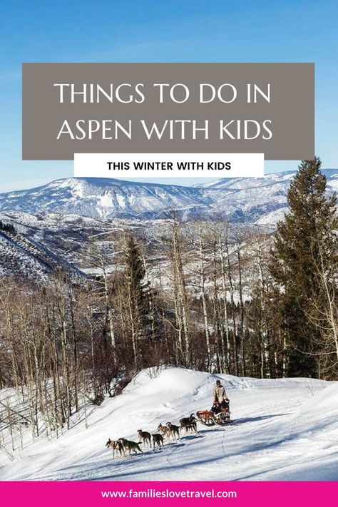 Of course, visiting Aspen with kids requires some planning. With four mountains offering a different experience, it can be difficult to decide which is best for your family. That’s where this handy guide Guide To Visiting Aspen This Winter With Kids comes in, so stay tuned to learn more! Aspen Colorado Winter, Aspen Vacation, Aspen Resort, Snow Vacation, Aspen Snowmass, Aspen Mountain, Ski Family, Colorado Winter, Vacation Locations