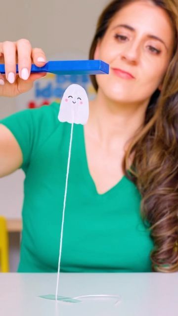 Dancing Ghosts Science Experiment, Bee Activities For Preschool Science Experiments, Halloween Crafts With Tissue Paper, Vanishing Ghost Experiment, Dancing Ghosts Experiment, Ghost Stem Activities, Stem Projects For Elementary Kids, 10 Timid Ghosts Activities, Tissue Paper Ghosts