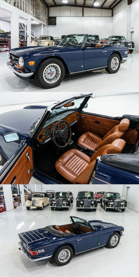 1974 TRIUMPH TR-6 CONVERTIBLE at Daniel Schmitt & Co. Classic Convertible Cars, Vintage Roadster, Vintage Car Collection, Tr6 Triumph, Tr7 Triumph, Triumph Car, Old School Convertible Car, Convertible Vintage Car, Triumph Herald Convertible