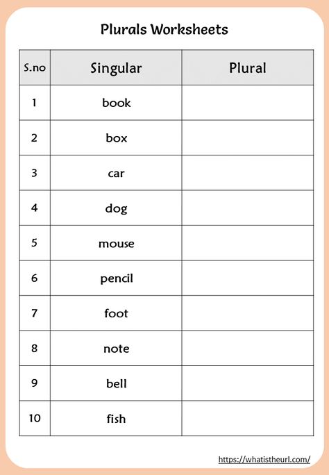 Plurals Worksheet for 1st grade Making Words Plural, Plurals Worksheets, Plural Nouns Worksheet, Rhyming Words Worksheets, Singular Plural, First Grade Reading Comprehension, Worksheets For Class 1, Singular And Plural Nouns, English Worksheets For Kindergarten